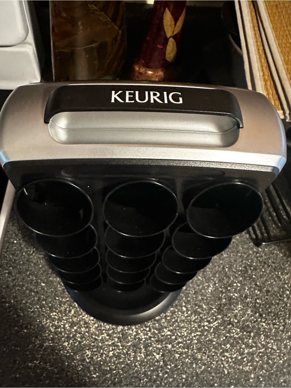 Keurig Black and Silver Rotating K-Cup Carousel